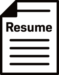Resume Icon - Black