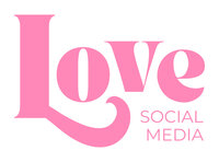 Love Social Media Logo in pink