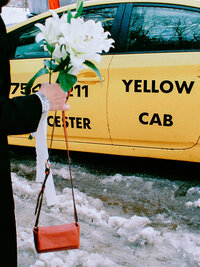 couple laughing at their backyard wedding in Salem with marijuana plants