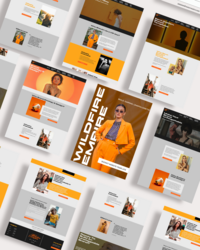 Empowering, fiesty, and unapologetic Showit website template for bold designers