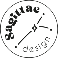 Logo Sagittae Design, studio de création d'identité visuelle et de site internet