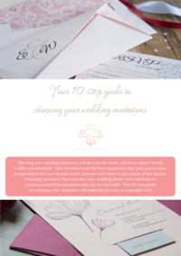 Free guide to choosing wedding invitations