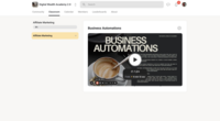 screenshot of business automations in sales course