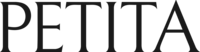 Logo with the word 'PETITA' in dark grey elegant, serif font.