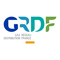 Logo de la marque GRDF qui a fait partie de ceux qui ont fait confiance à Manon Klisz pour créer du contenu UGC authentique