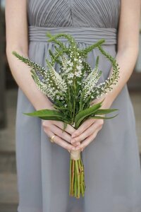 green and white floral