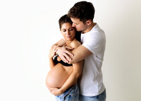 Couples Maternity Photography Session in Arvada Colorado Photography Studio