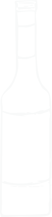 White Icon Drawing of Wine Bottle