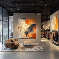 Opvallende kunst voor winkelinterieurs