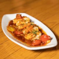 Honey bourbon prawns Stanwood Grill Restaurant