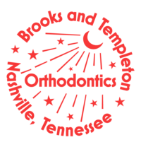 Brooks & Templeton Orthodontics stamp logo red