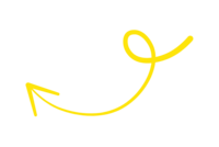 Yellow arrow graphic used as a decorative element on a brand photography website to guide visual flow and enhance marketing design