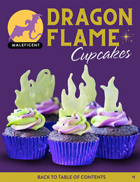 dragon flame cupcakes