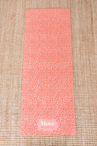 Yoga mat in full view of design