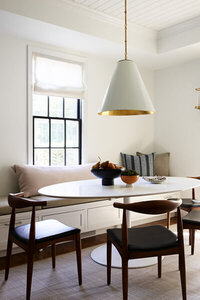 A historic Hingham home featuring modern furniture and custom design by Boston area interior designers, blending tradition with contemporary style.
