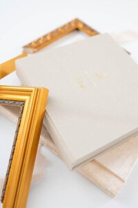 Framed family photos and heirloom album by savannah ga photographers