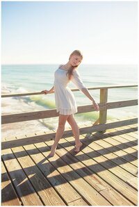 senior girl photos at the beach wrightsville beach