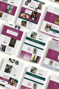Drag-and-drop Showit template designed for visionary entrepreneurs who want a bold, premium online presence.