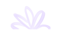 Lavender abstract burst icon with leaf and flower petal shapes for wellness brand for moms