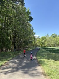 Personal moment: Hanna Nicole’s little boys scootering near home, behind the scenes of a creative business