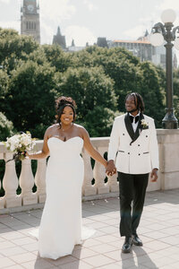 Intimate elopement at The Fairmont Chateau Laurier in Ottawa, captured by documentary-style elopement photographer Stacy Kenopic