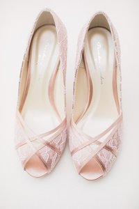 Bride's wedding day dress shoes