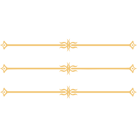 Vintage-style decorative hamburger menu icon with ornate gold lines