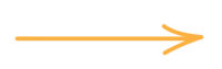 Orange arrow graphic used as a decorative element on a brand photography website to guide visual flow and enhance marketing design