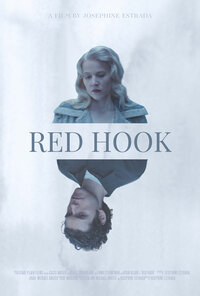 Short film poster for Red Hook featuring actor Cassi Angier with film title and co-star.