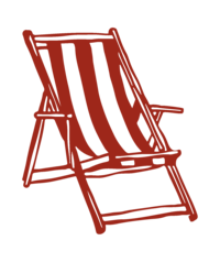 Courtney Leigh beach chair brand icon green