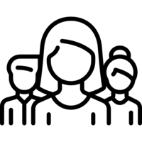 icon showing a team of 3