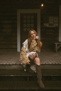 Portrait of Rae Terrillon, Vancouver Island intimate wedding, elopement, and storytelling portrait photographer.