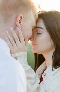 Bride and groom walk up memorial steps at their DC wedding