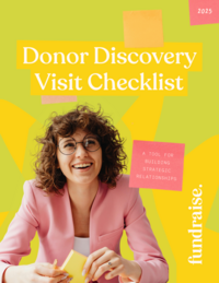 Donor Discovery Visit Checklist