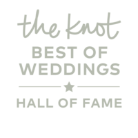 The Knot Best of Weddings Hall of Fame Badge