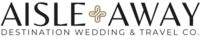 Aisle Away - Long Tagline Gold Cross