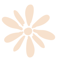 Sammy Copy brand element tan flower