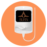 Burn Blend IV therapy at Refined Medical NY in East Setauket, Long Island. Help with weight loss plateaus and food cravings post-vacation using MIC, B12, L-Carnitine, Taurine, B Complex, Vitamin C, B5, and B6.