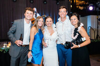 Eleanor Stenner with bride and groom at Birmingham wedding 
