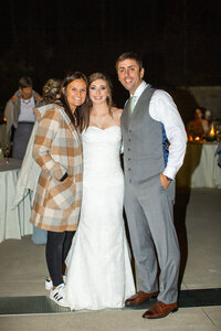 Eleanor Stenner with bride and groom at Birmingham wedding 