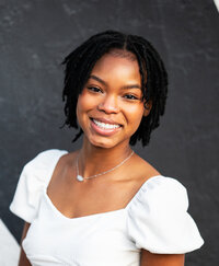 high schooll senior portrait on black background Wichita, KSs senior photographer