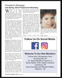 Greater Appalachian Llama and Alpaca Association member newsletter