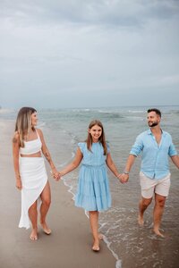 Family on the beach