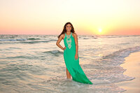 senior photos on the beach