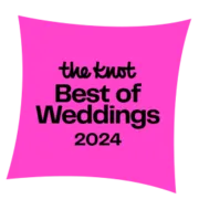 Graphic that reads The Knot "Best of Weddings 2024"