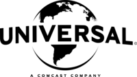 The Universal Pictures logo, featuring the iconic globe and the name "Universal" in bold letters, representing one of the major film studios in Hollywood known for its vast array of blockbuster movies and entertainment content.
