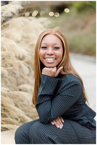 college graduation photos of senior wearing cap & stole