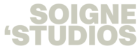 Soigne'Studios Logo Stacked Aligned to the right