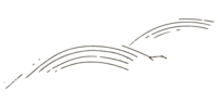 Collines élément du logo Kamescop.