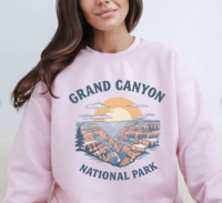 Grand Canyon National Park Sweatshirt - Light Pink Thumbnail